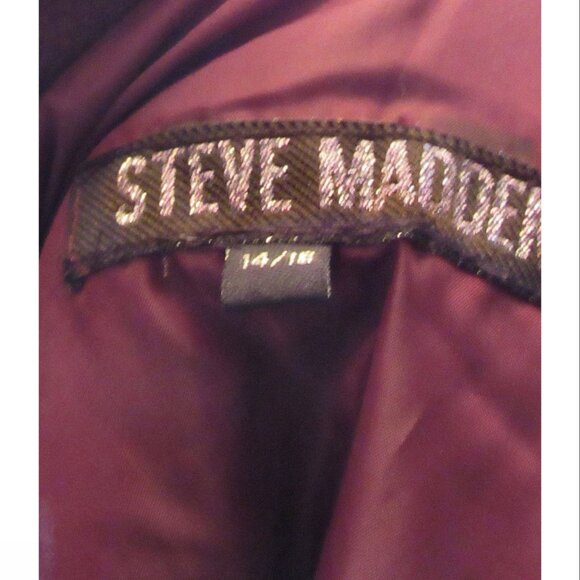 Steve Madden Wool Look, Basket Weave Hooded Winter Jacket, 14-16 Girls - Picture 7 of 8